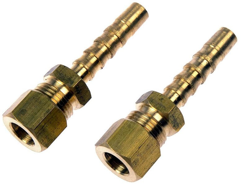 Dorman Fitting: compression to hose barb adapter; fits 5/16 tubing
