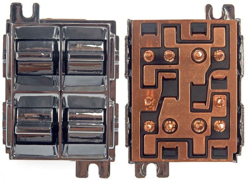 Dorman Power window Switch, Rocker, Momentary, Double throw, Buick, Cadillac,