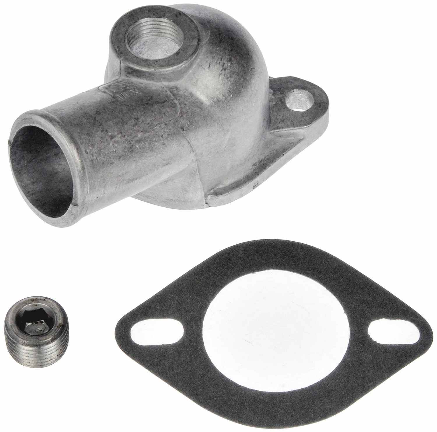 Dorman Water Neck, Thermostat Housing, Aluminum, Natural, Gasket Style, Each 1MJ7U