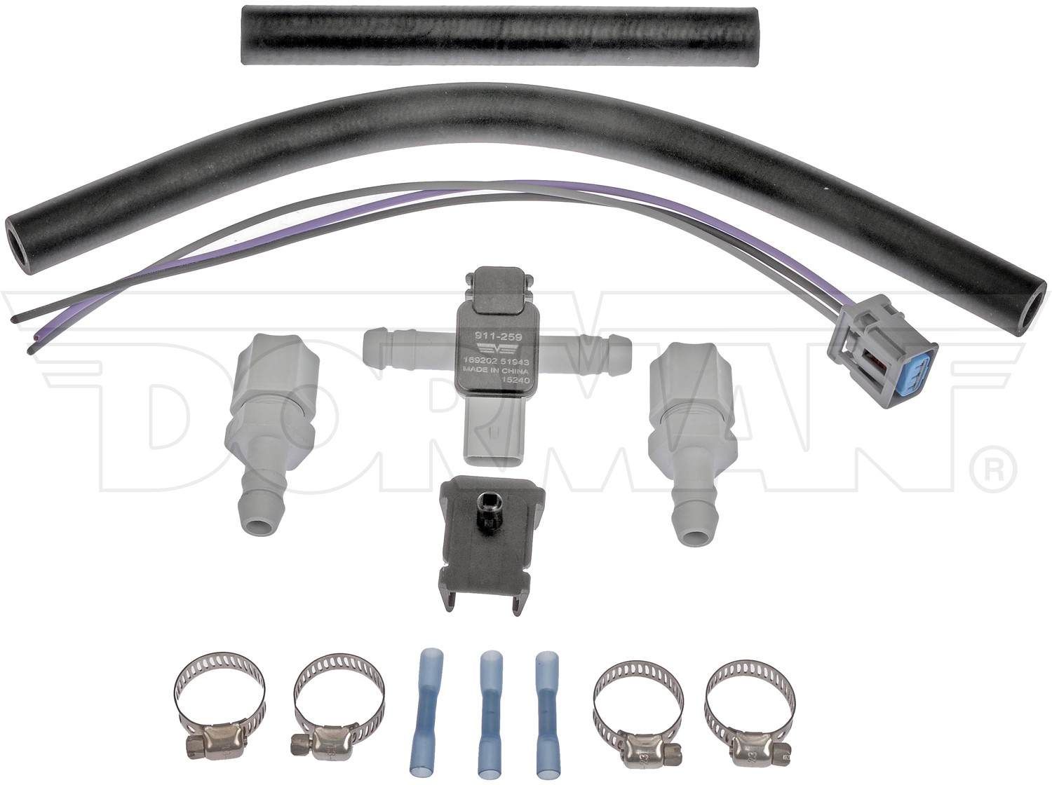 Dorman - OE Solutions Evaporative Emissions System Pressure Sensor Fuel Vapor Pressure Sensor for 2007 Ford Focus 911-259