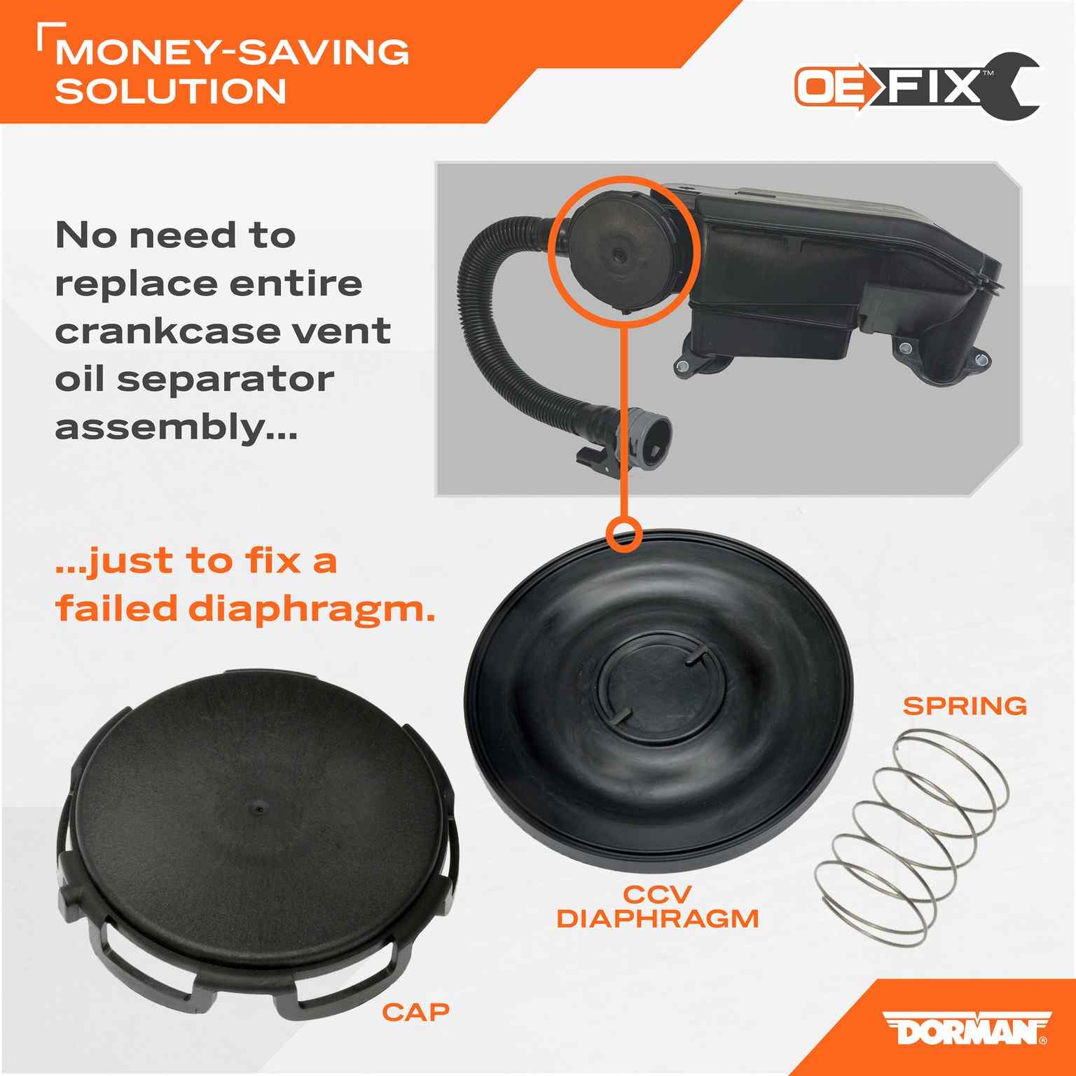 Dorman - HELP CCV DIAPHRAGM REPAIR KIT 918-359
