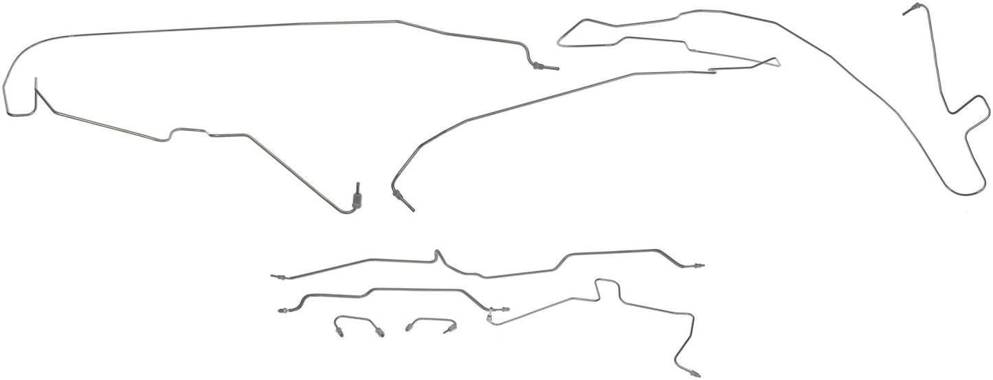 Dorman - OE Solutions Brake Hydraulic Line Kit Stainless Steel Preformed for Jeep Wrangler 1997-2002