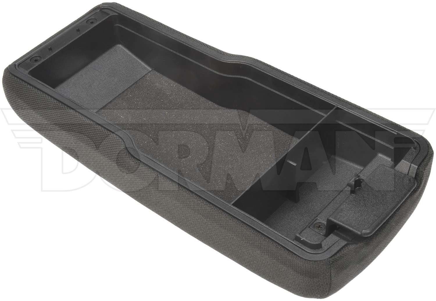 Dorman Console Lid, OEM Style Replacement, Ebony Black, Cloth, Chevrolet, GMC