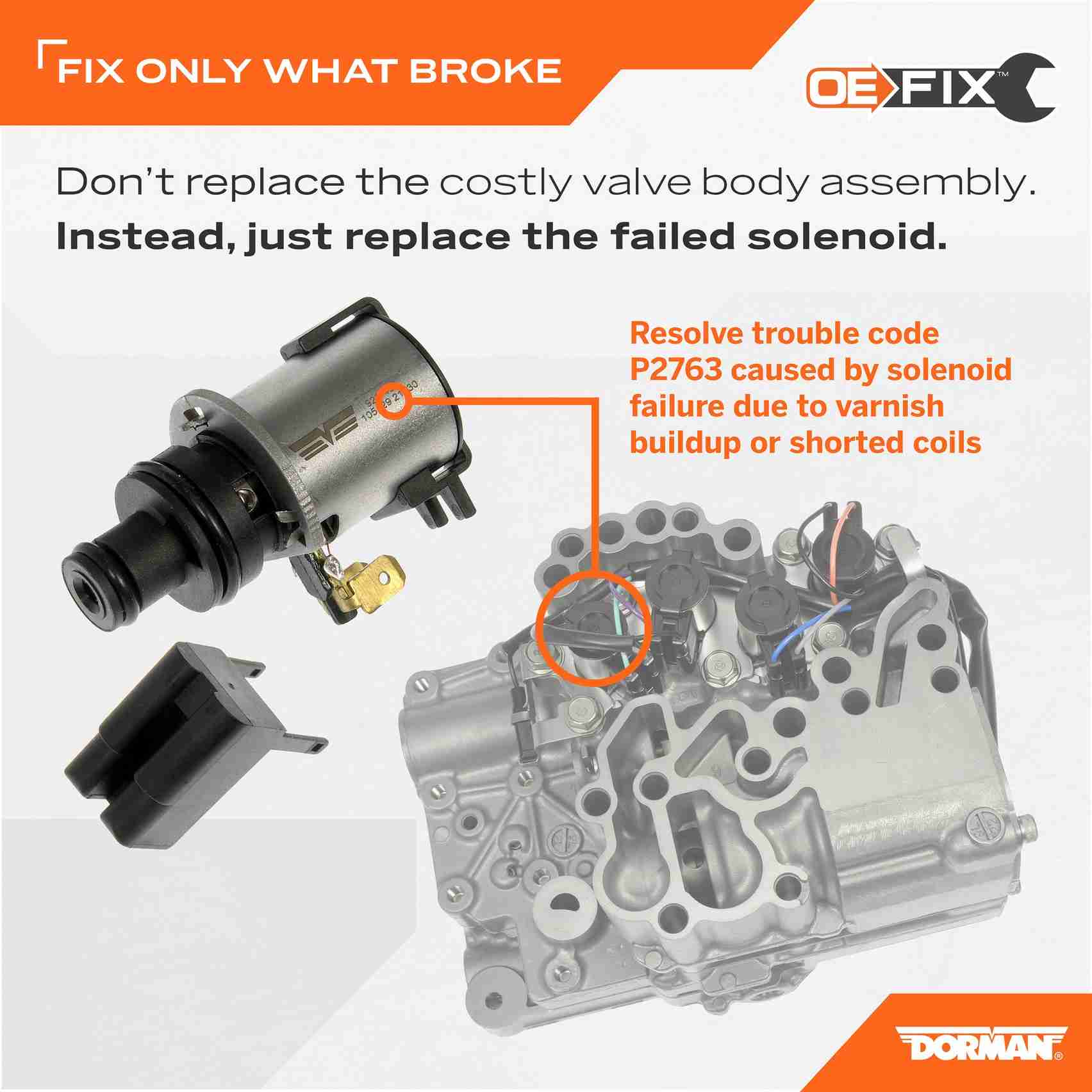 Dorman - OE Solutions TORQUE CONVERTER LOCK-UP SOLENOID 926-408
