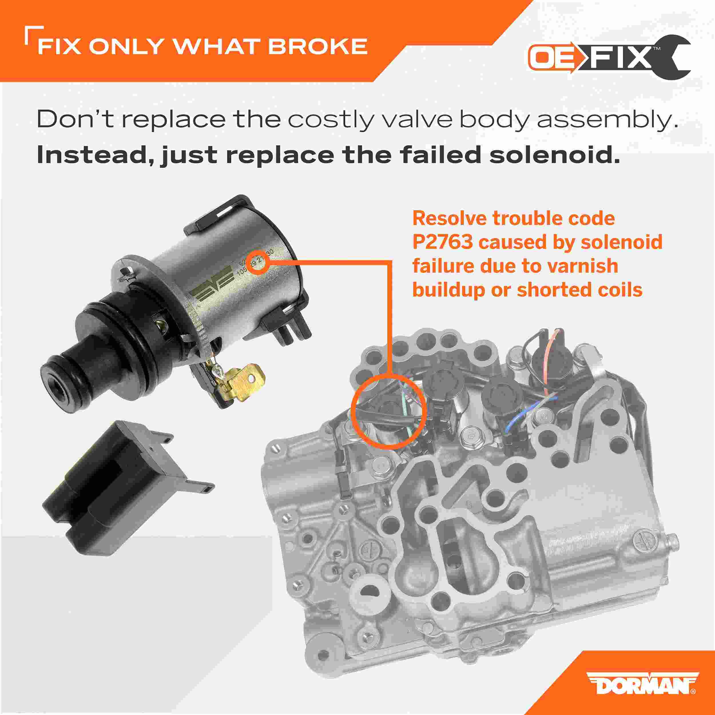 Dorman - OE Solutions TORQUE CONVERTER LOCK-UP SOLENOID 926-408