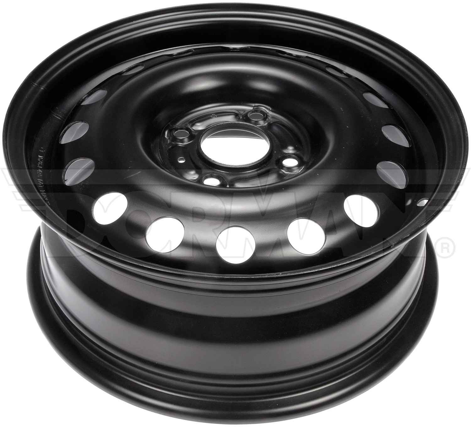 Dorman Wheel, Replacement, Steel, Gloss Black, 15 in. x 6.0 in.