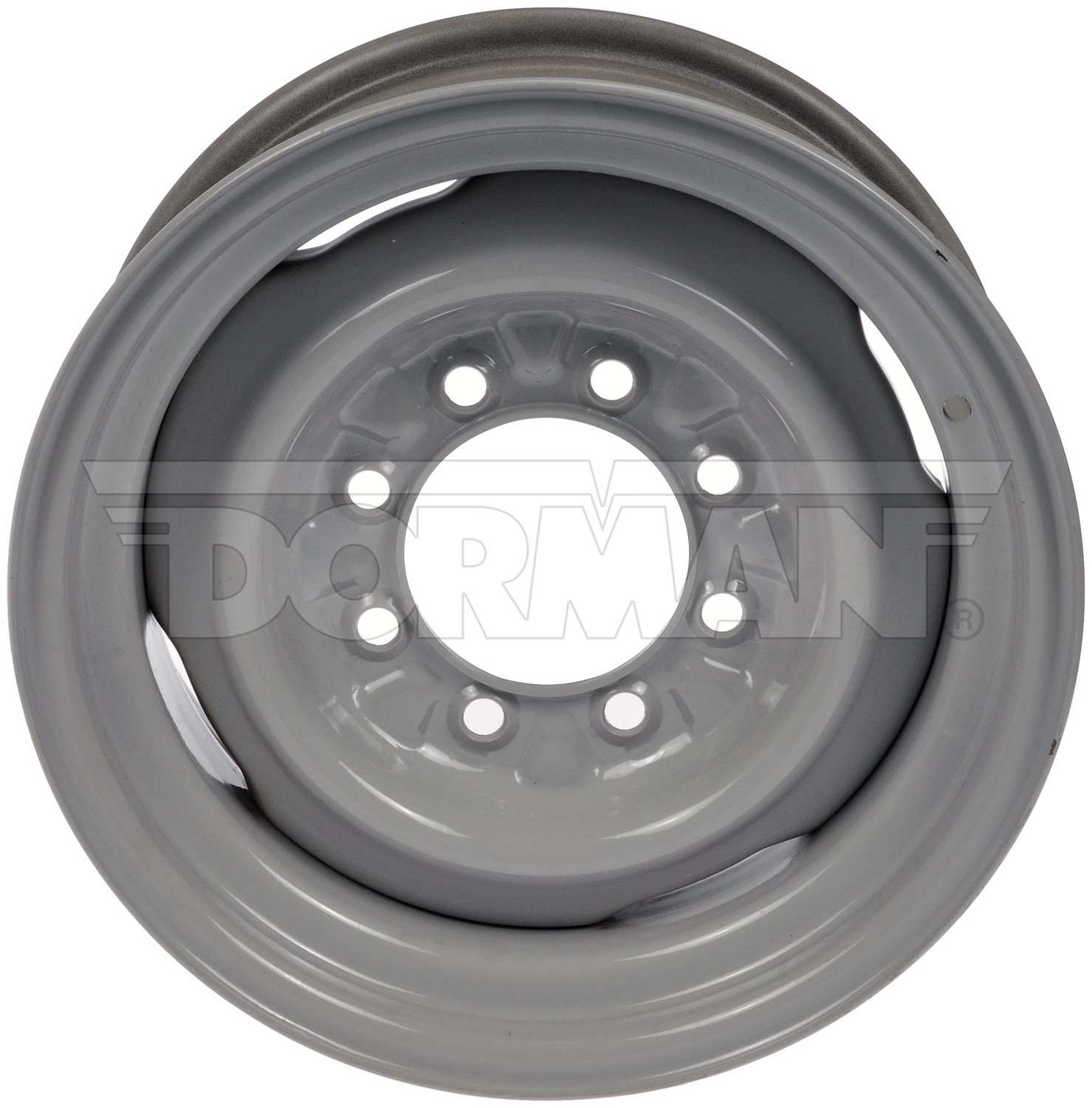 Dorman Wheel, Replacement, 16 in. x 7 in., Steel, Gray, 8 x 6 1/2 in.
