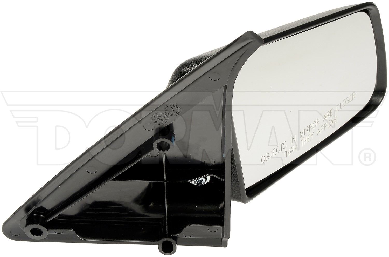 Dorman Side View Mirror-Right, Standard, Black