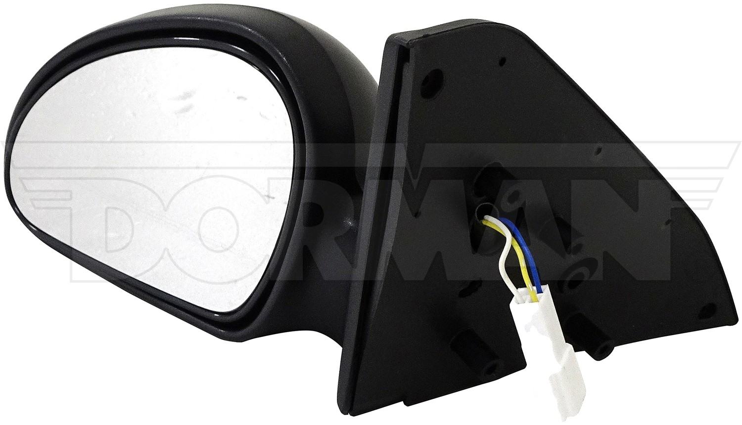Dorman Side View Mirror, ABS, Black, Electric, Ford, Mercury, Driver Side, Ea
