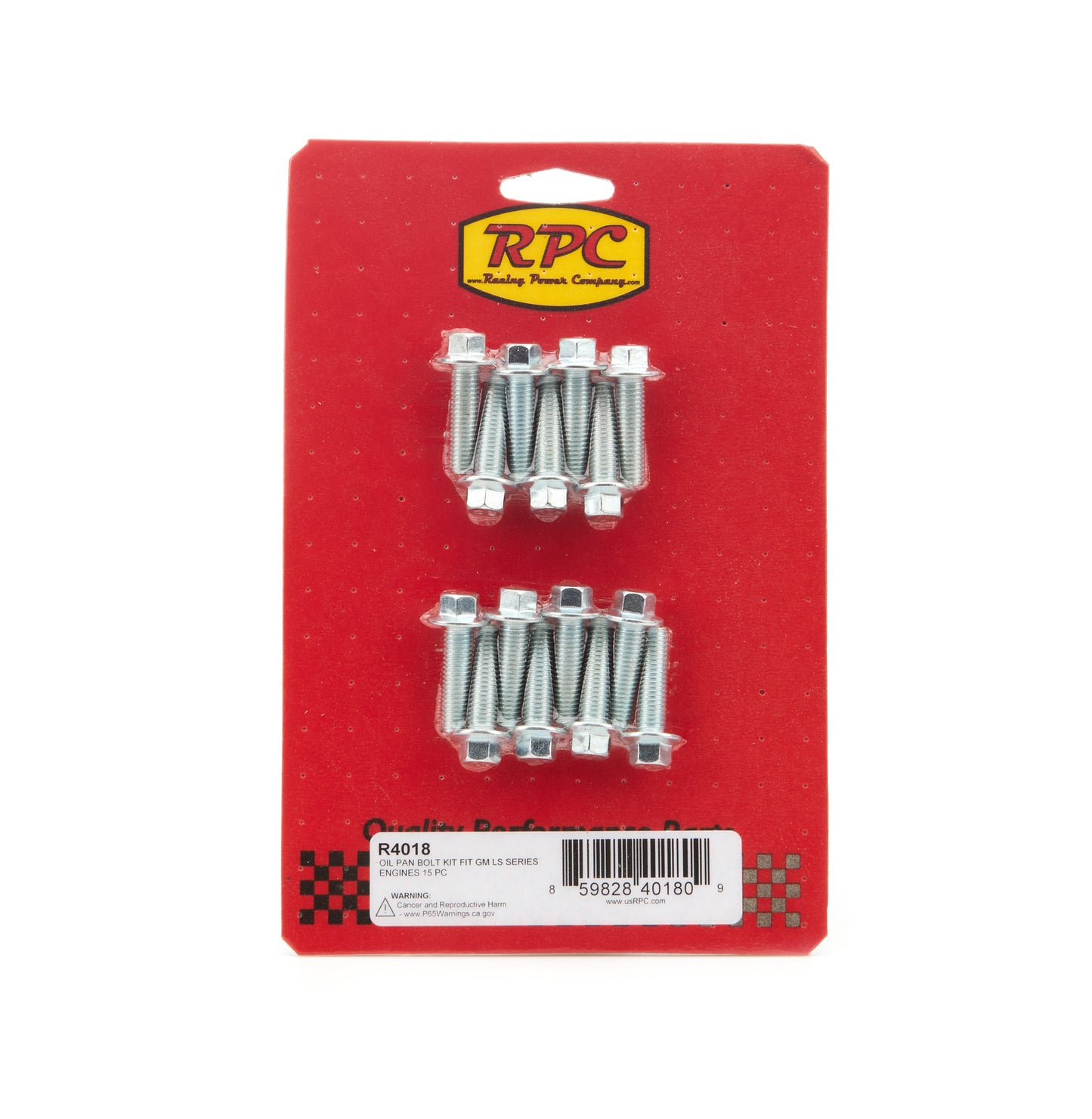 Racing Power Co-Packaged LS Oil Pan Bolt KIt 15Pc Engine Fastener Kits Oil Pan Fastener Kits main image
