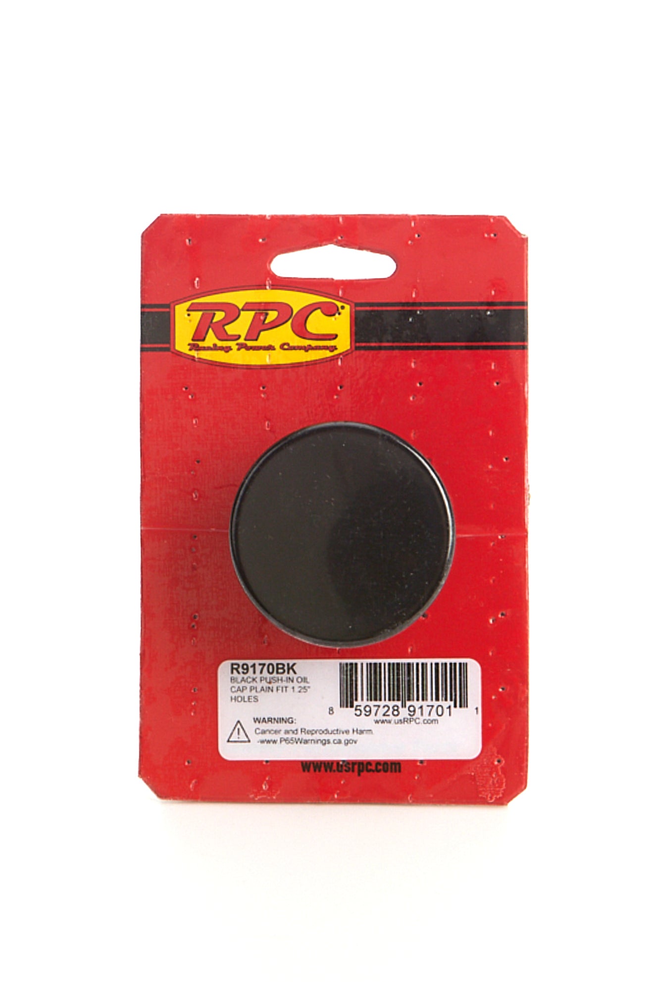 Racing Power Co-Packaged Oil Cap Push On Black Engine Covers, Pans and Dress-Up Components Valve Cover Filler Tubes and Caps main image