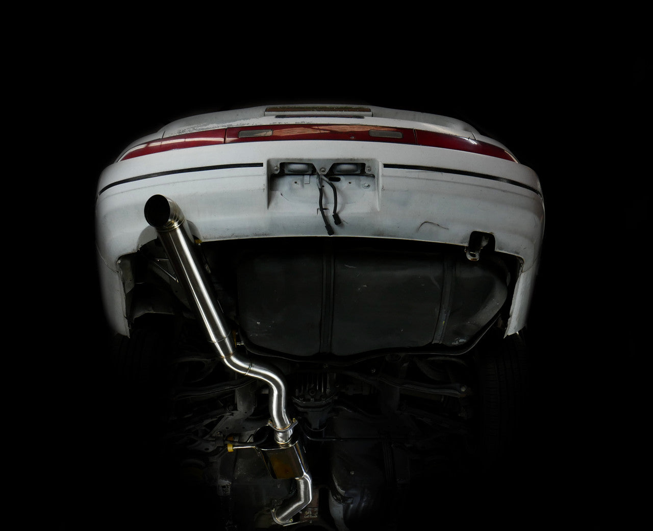 ISR Performance Series II - EP Single Tip Blast Pipe Exhaust System -Resonated- Nissan 240sx 89-94 (S13)