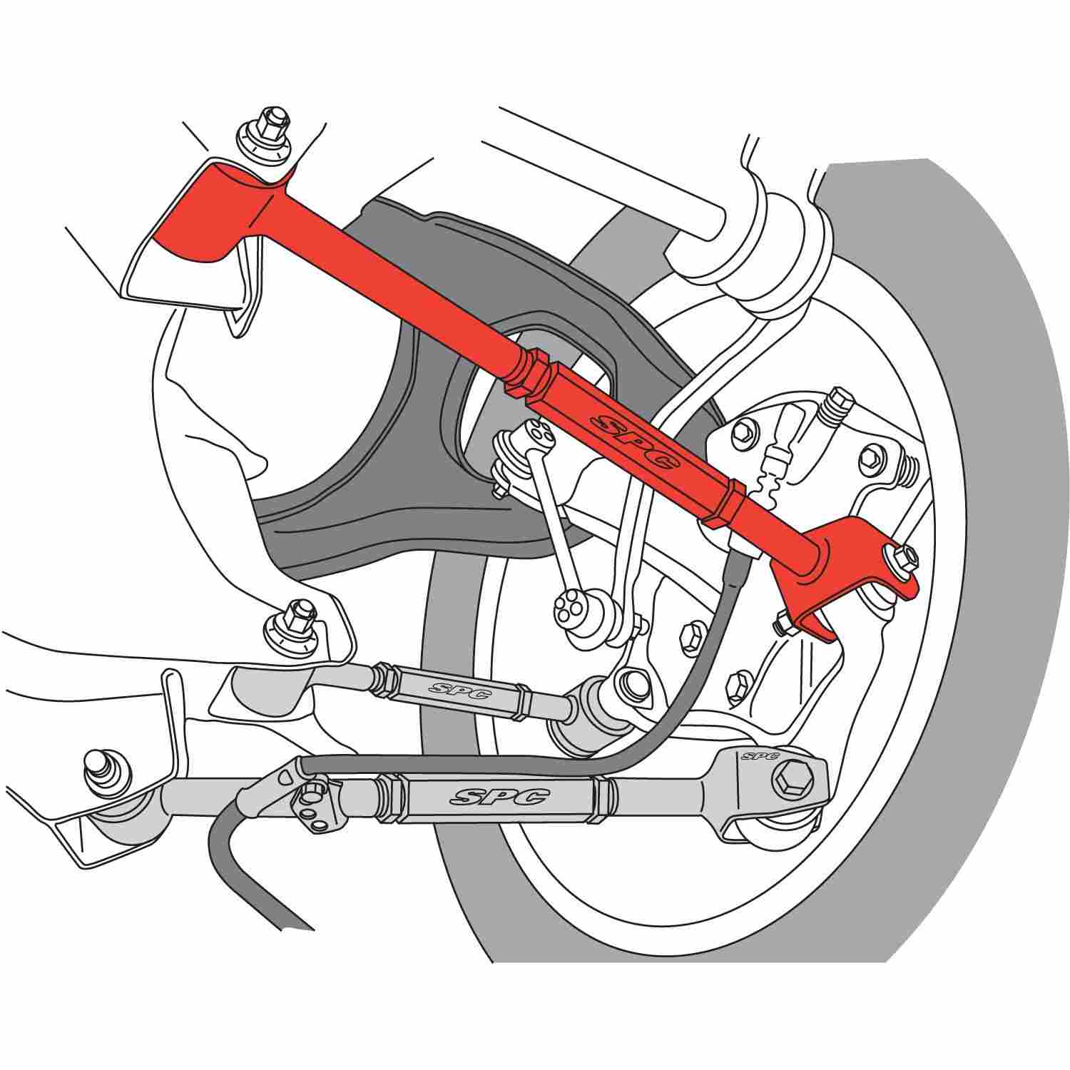 SPC Performance Rear Adjustable Camber Arm 08-10 Honda Accord/09-10 Acura TSX/TL