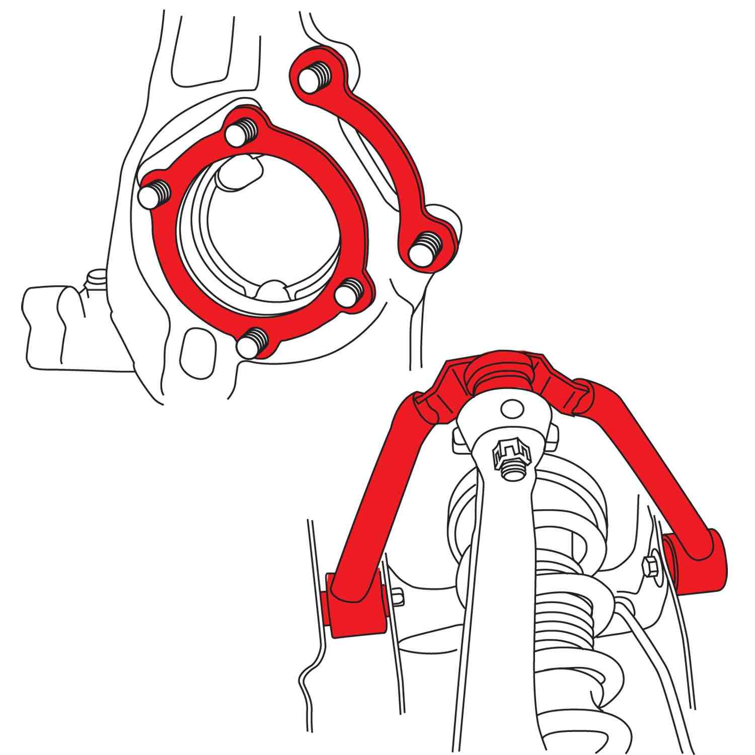 SPC Performance 350Z/G35 FRT Align Arms (PR)