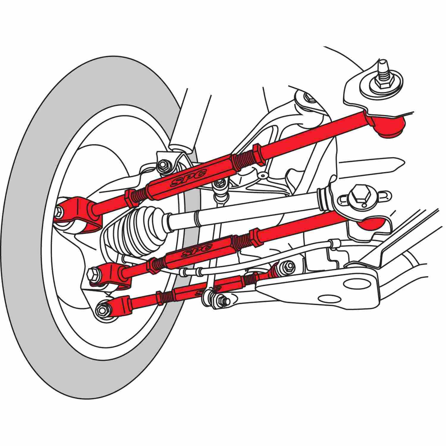 SPC Performance Infiniti Rear Kit (set of 3)