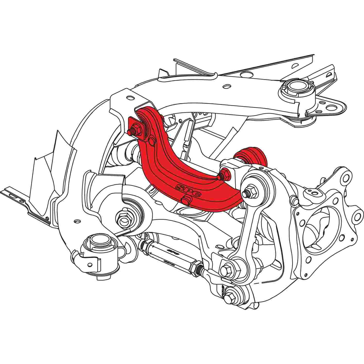 SPC Performance 2015+ Ford Mustang Rear Adjustable Camber Arm 72370