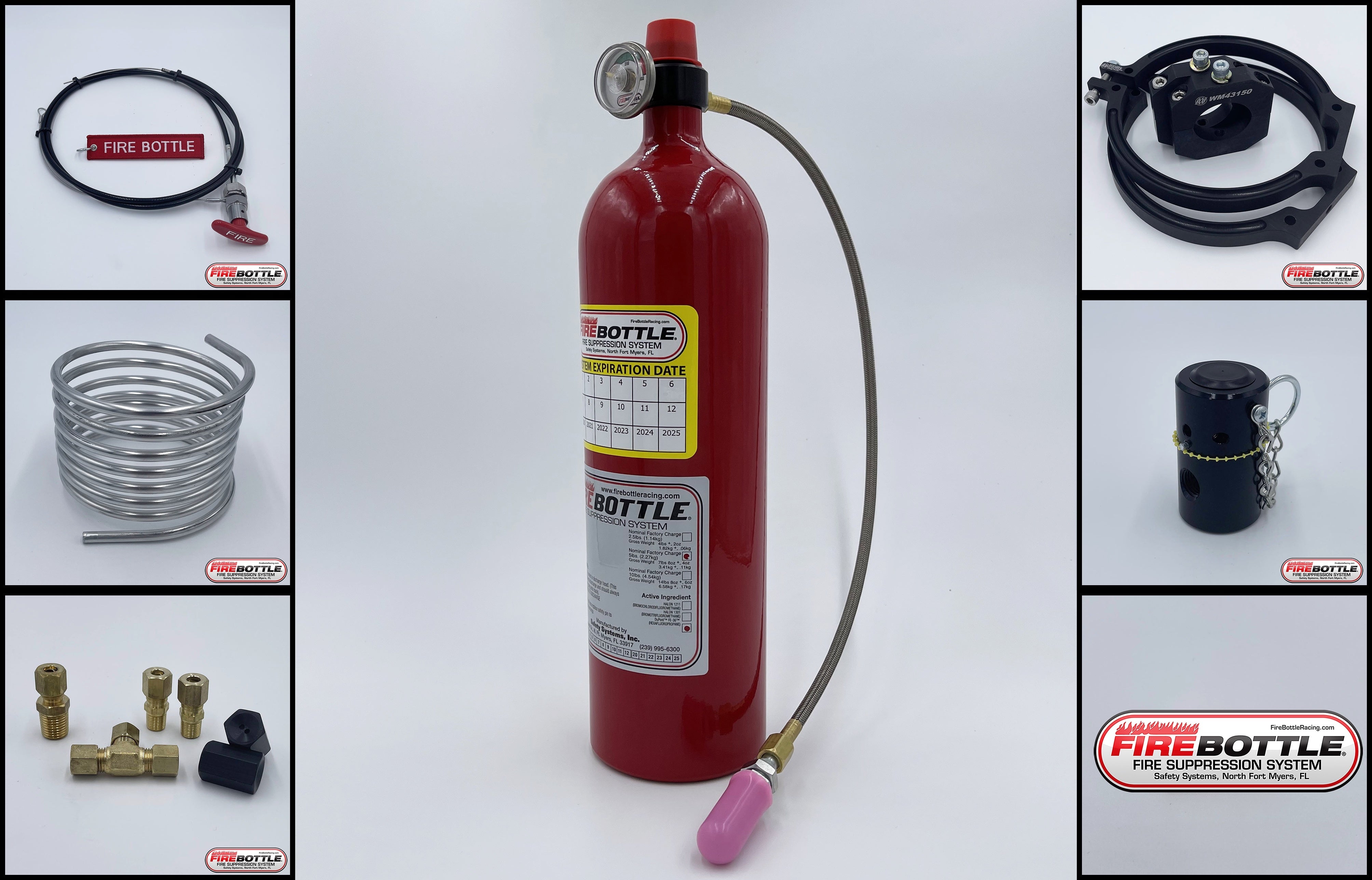 Safety Systems Fire Suppresion System 5LB Sprint w/RB Mounts Fire Extinguishers Fire Suppression Systems main image