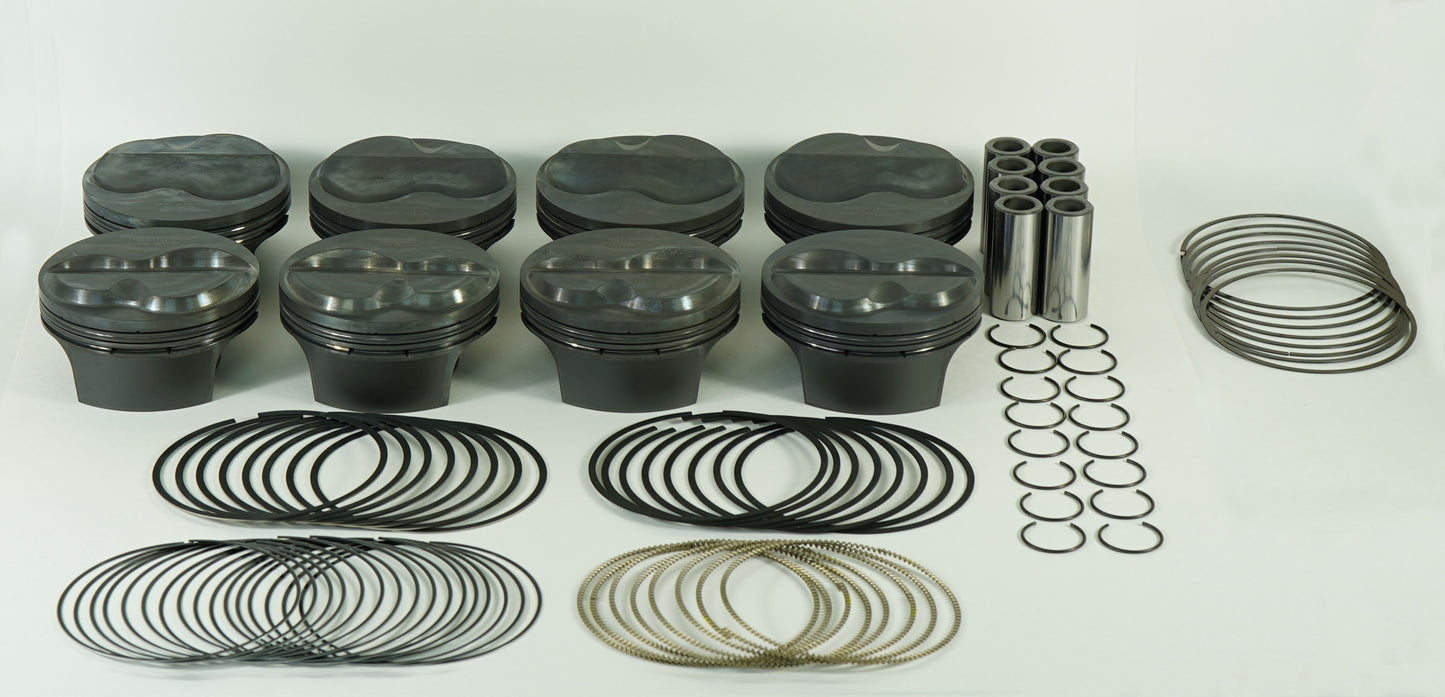 Mahle MS Chevrolet Small Block 434cid 4.155 x 1.000CH 6.0cc 14.3CR Pistons - Set of 8 197830055