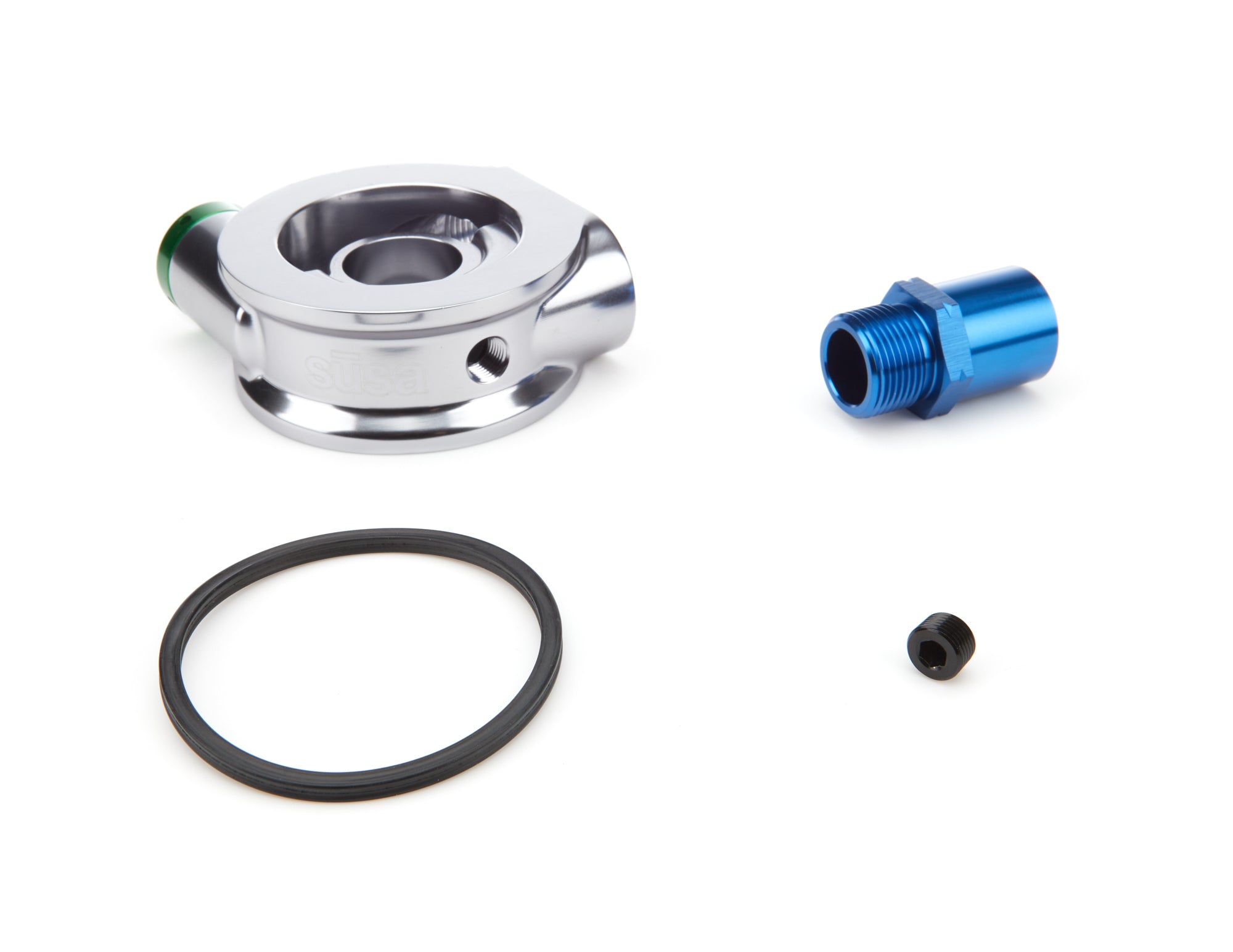 Setrab Billet Alm Sandwich Oil Filter Adapter 22mmx1.5 Oiling Systems Oil Filter Adapters and Components main image