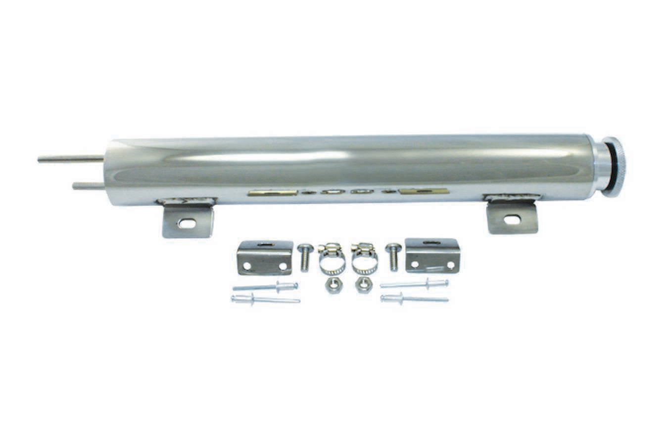 SPC Performance Overflow Tank Radiator 2in x 15in with Hardware Overflow Tanks and Catch Cans Overflow Tanks/Catch Cans and Components main image