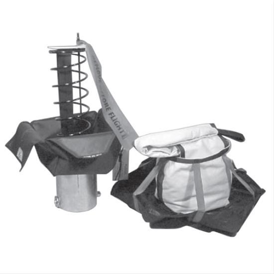 Stroud Safety 410 Chute Black w/Sm Spring Launcher Parachutes and Components Parachutes main image