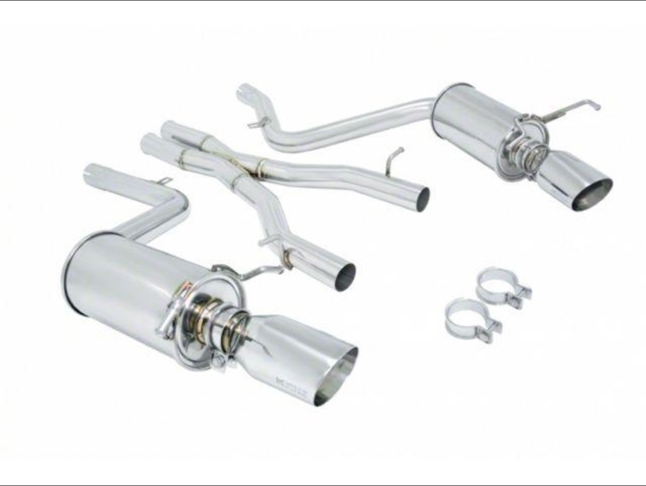 Megan Racing Cat-Back OE-RS 08-14 Mercedes-Benz C-Class C300/ C350 V6 Sedan Mid Pip/ Rolled Tips