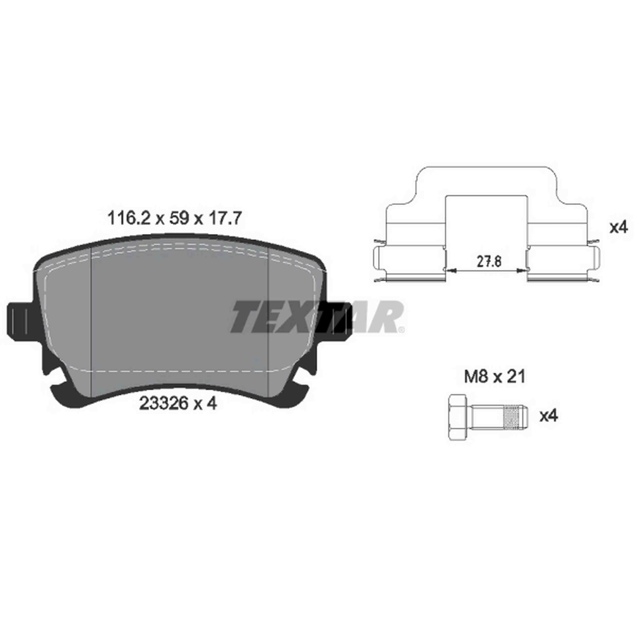 Textar Disc Brake Pad