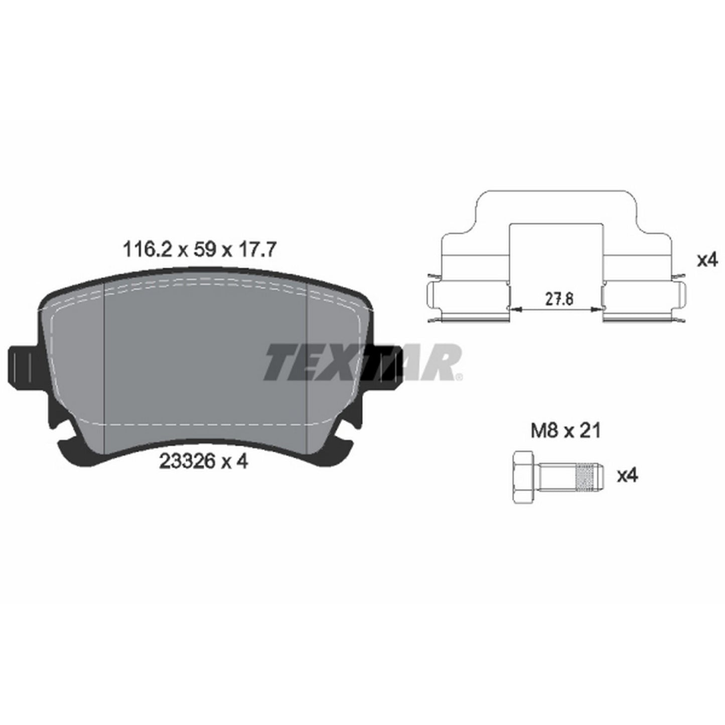 Textar Disc Brake Pad