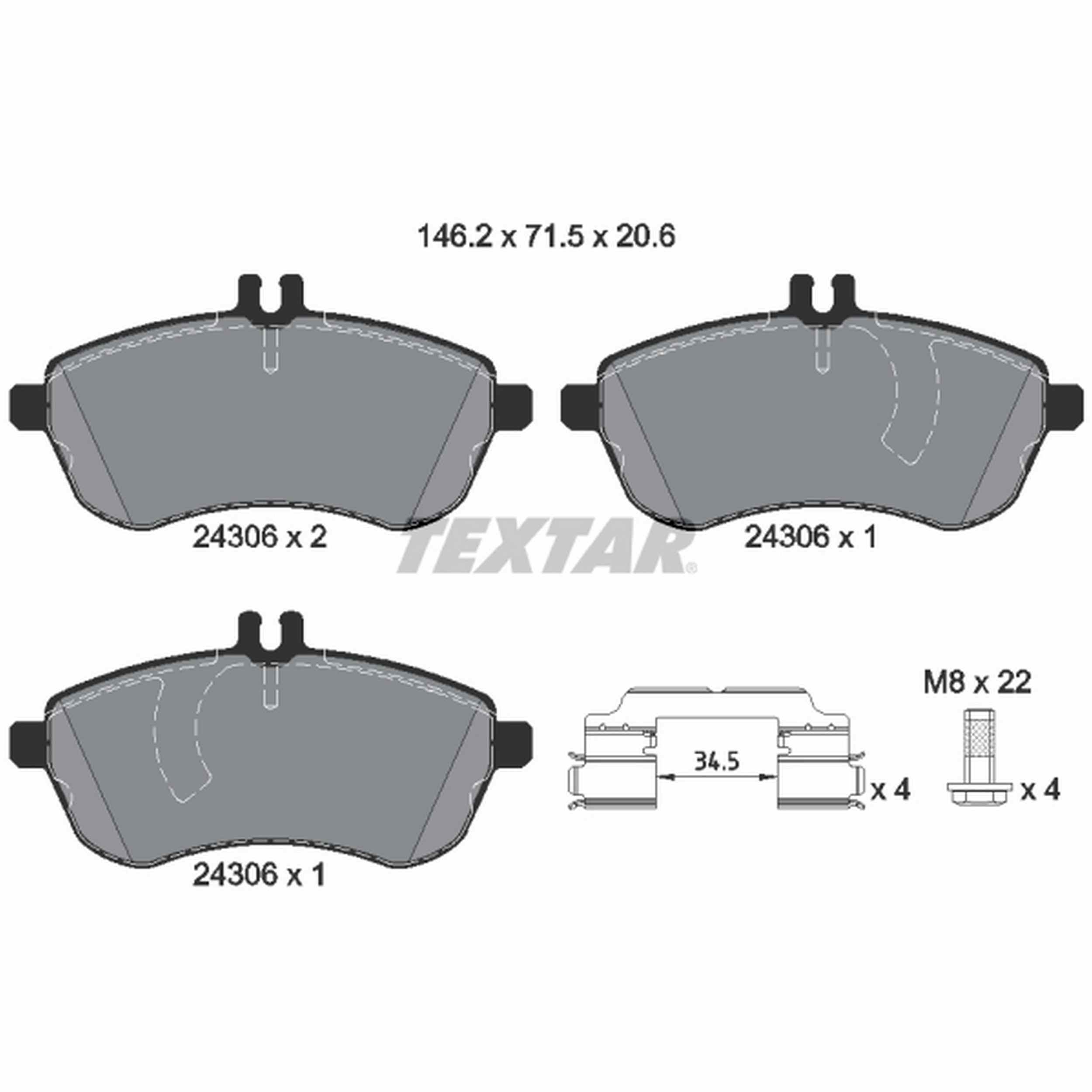 Textar Disc Brake Pad