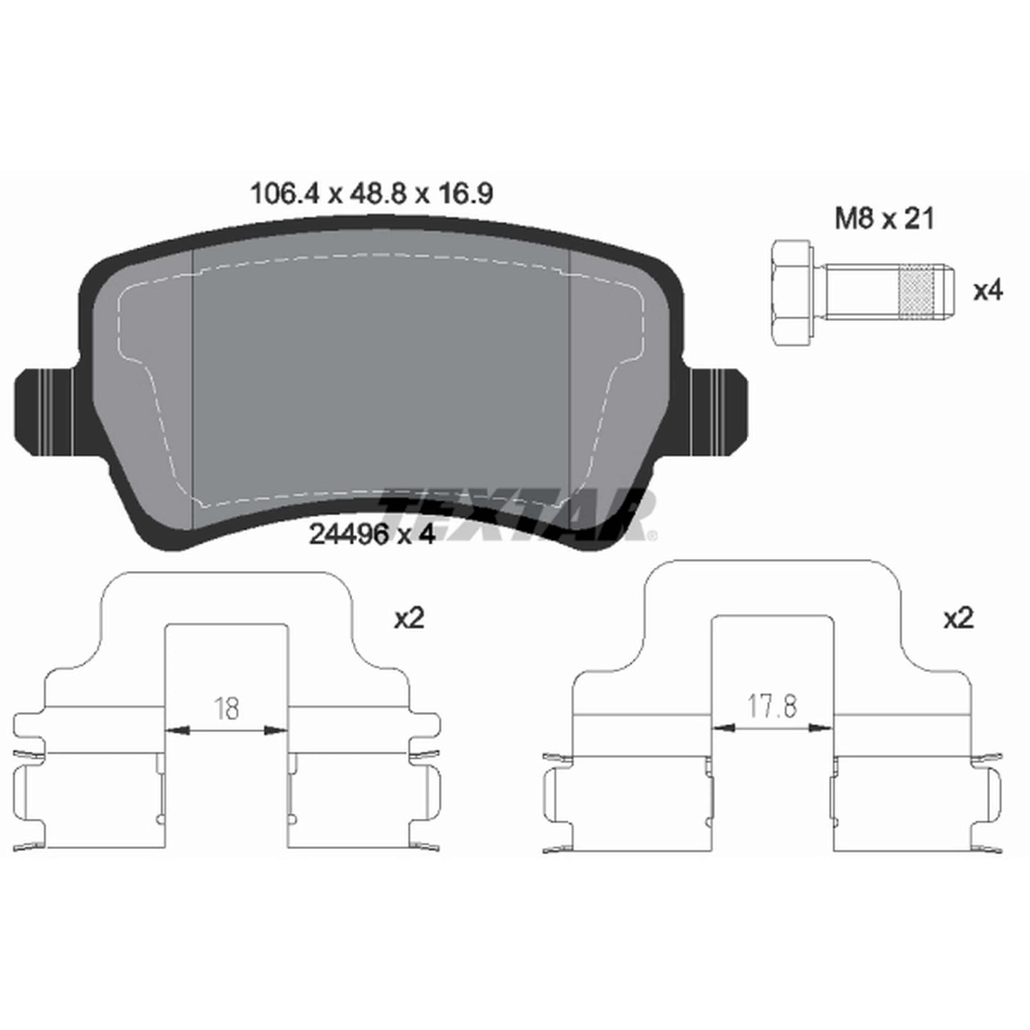 Textar Disc Brake Pad