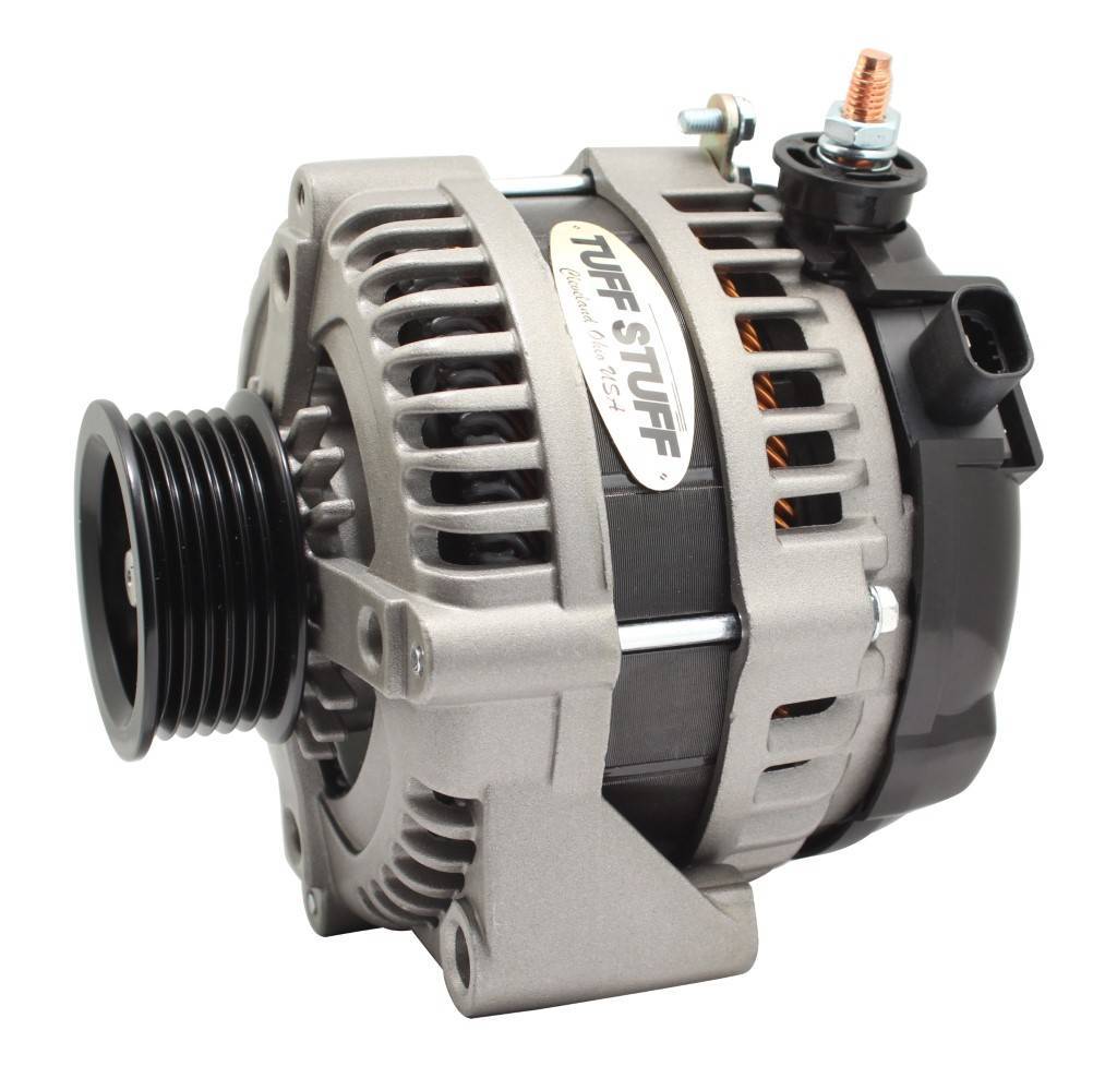 Tuff-Stuff 225 MAX AMP Alternator 6-Groove 1-Wire Cast Charging Systems Alternators/Generators and Components main image