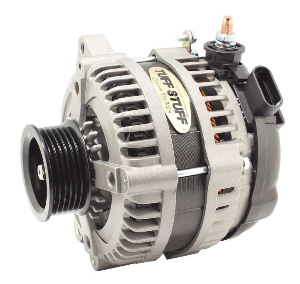 Tuff-Stuff 225 MAX AMP Alternator 6-Groove OEM Wire Cast Charging Systems Alternators/Generators and Components main image