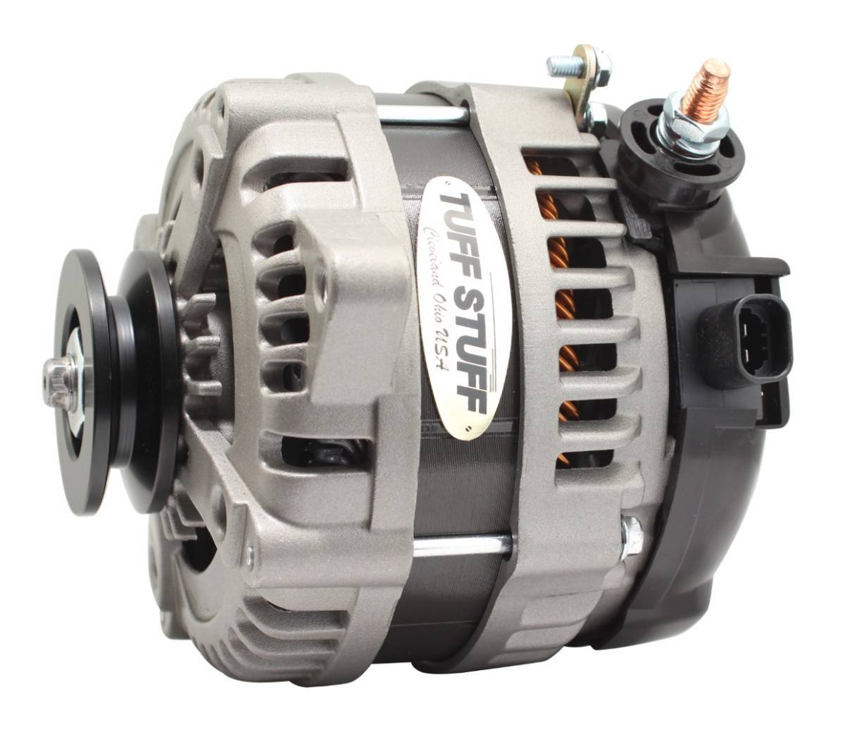Tuff-Stuff 225 MAX AMP Alternator 1-Groove 1-Wire Cast Charging Systems Alternators/Generators and Components main image