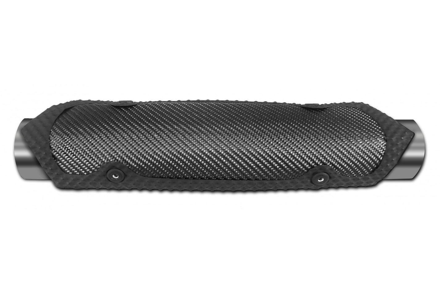 THERMO-TEC Clamp On Heat Shield 3. 75in x 5.75in Black Exhaust Heat Protection main image