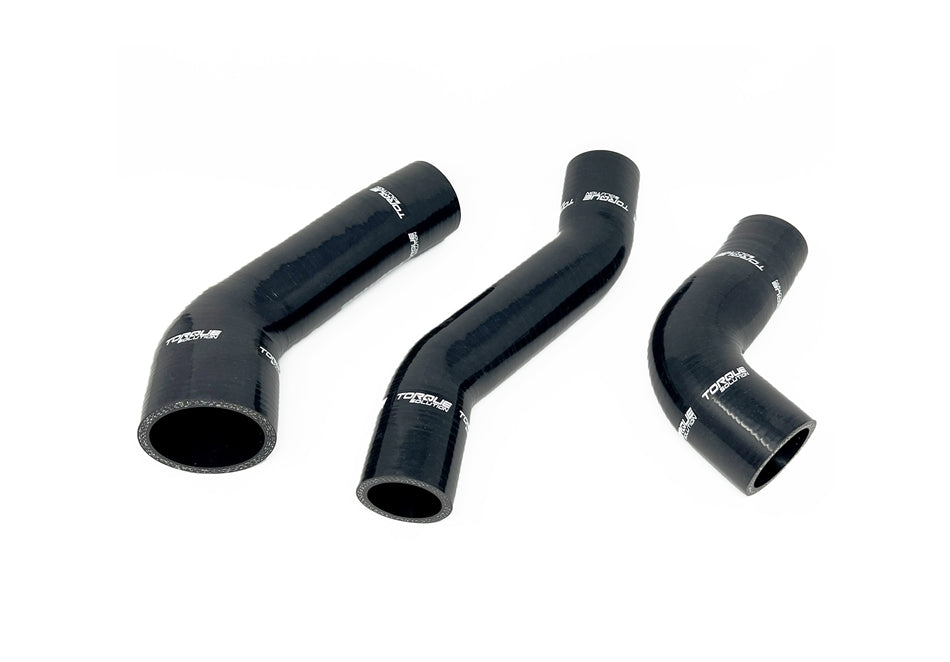 Torque Solution 13-17 Hyundai Veloster 1.6L Turbo Silicone Boost Hose Kit - Black TS-BHK-728BK