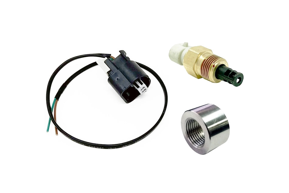 Torque Solution Fast Response SD IAT Sensor Kit: Universal GM Style IAT Sensor w/ Pigtail and Titanium Weld Bung