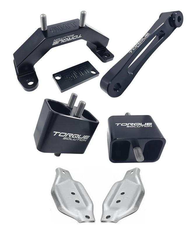 Torque Solution Solid Engine / Transmission / Pitch Mount w/ Mount Plates: Subaru WRX