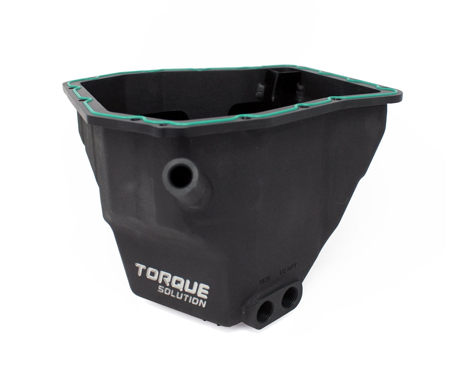 Torque Solution HD Oil Pan: Subaru EJ20/EJ25 - Black TS-SU-599-OP-BK