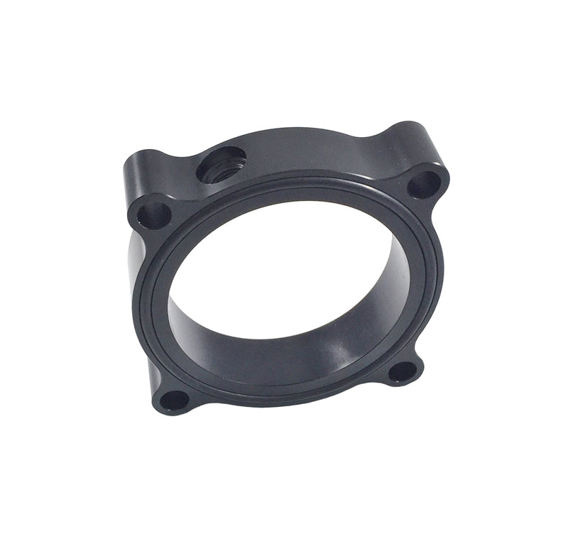Torque Solution Throttle Body Spacer (Black): Volkswagen / Audi 2.0T FSI TSI TS-TBS-030B