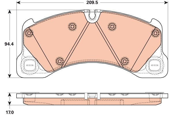 TRW Disc Brake Pad Set TPC1452