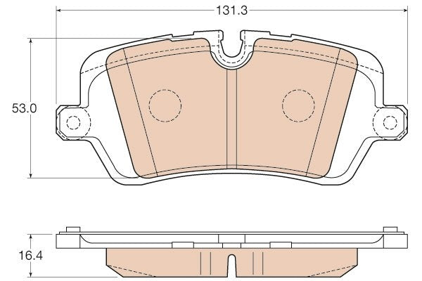 TRW Disc Brake Pad Set TPM1692