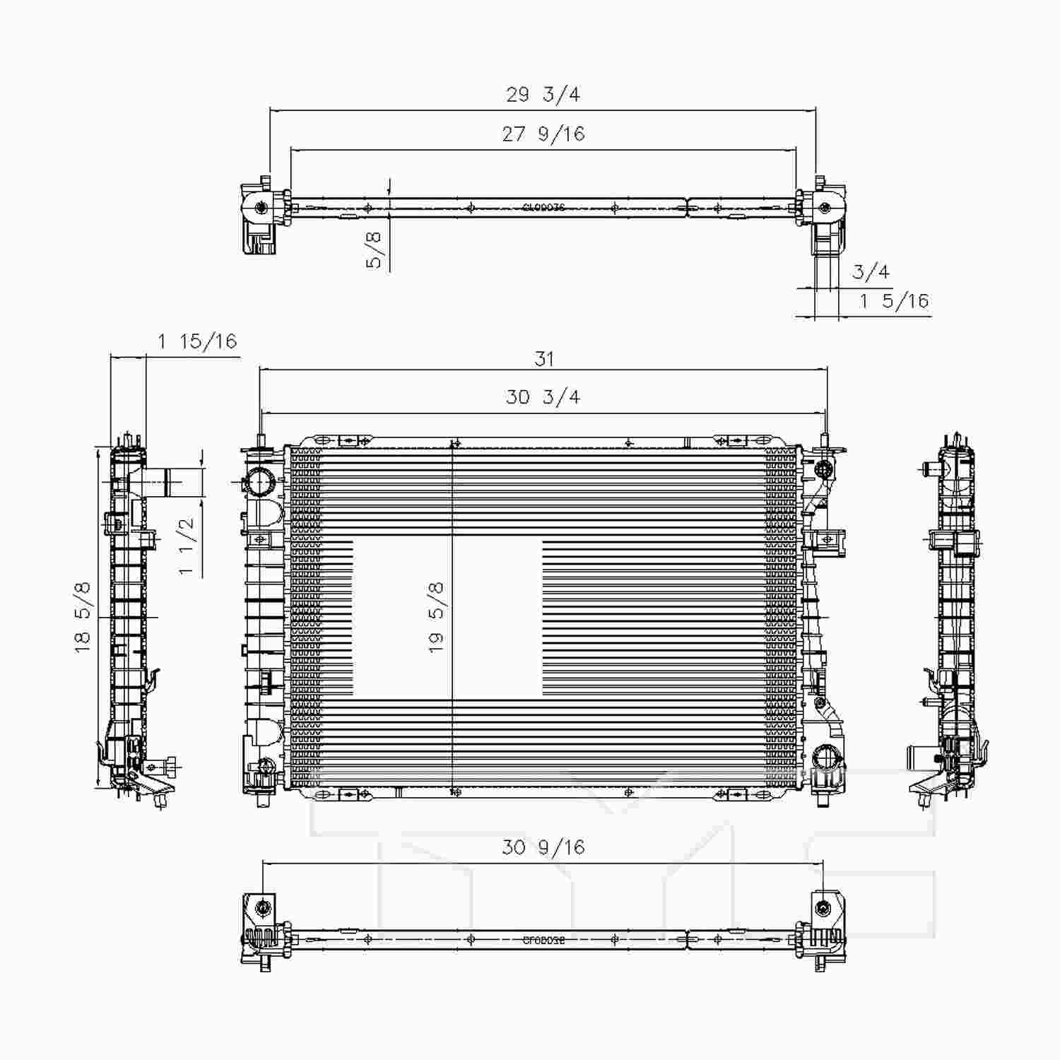 TYC TYC Radiator 13040