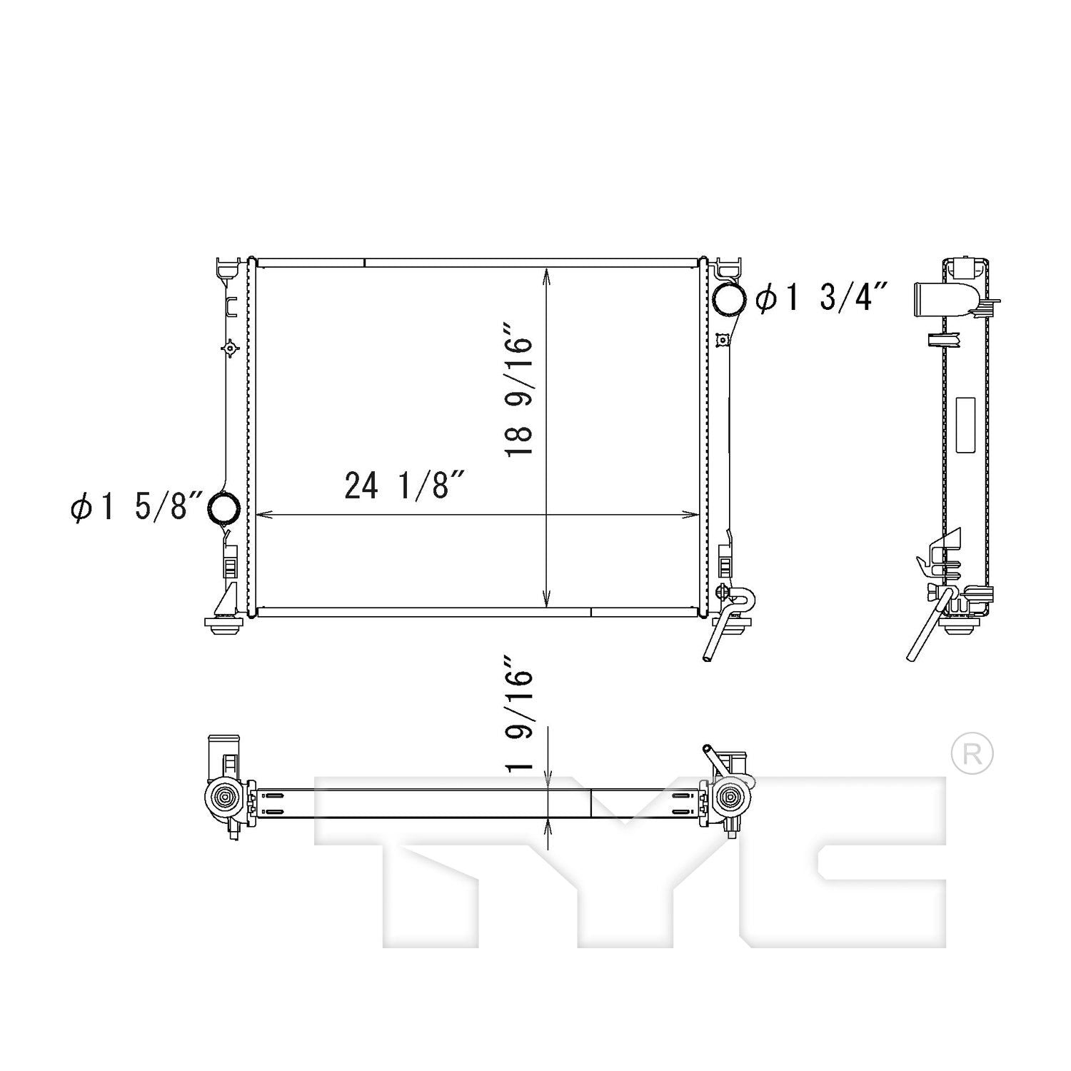 TYC TYC Radiator 13158