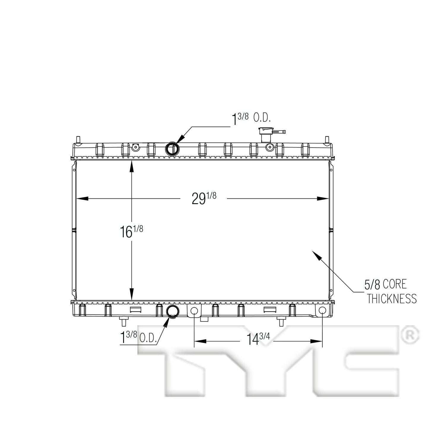 TYC TYC Radiator 13431