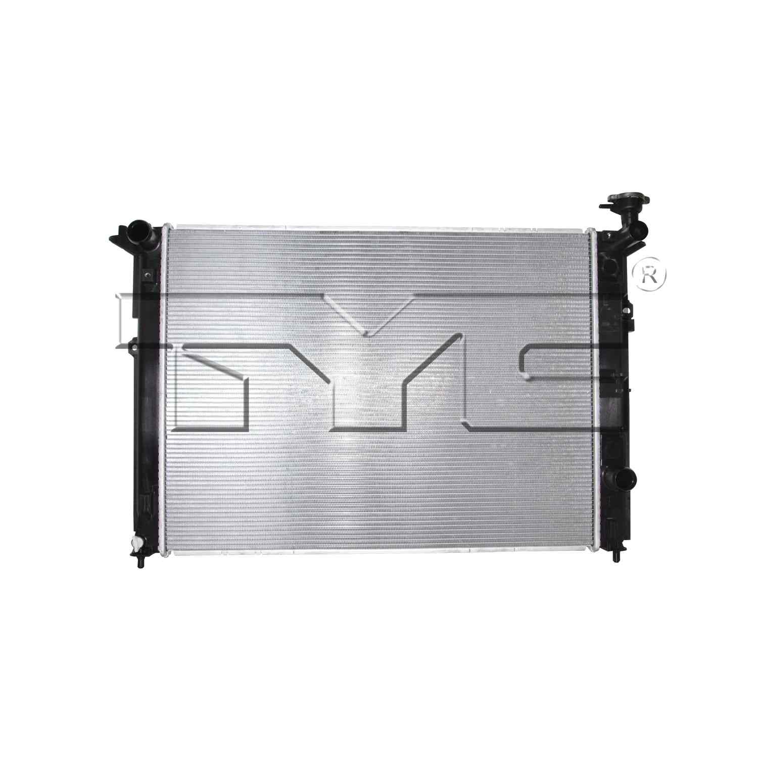 TYC Radiator top view frsport 13455
