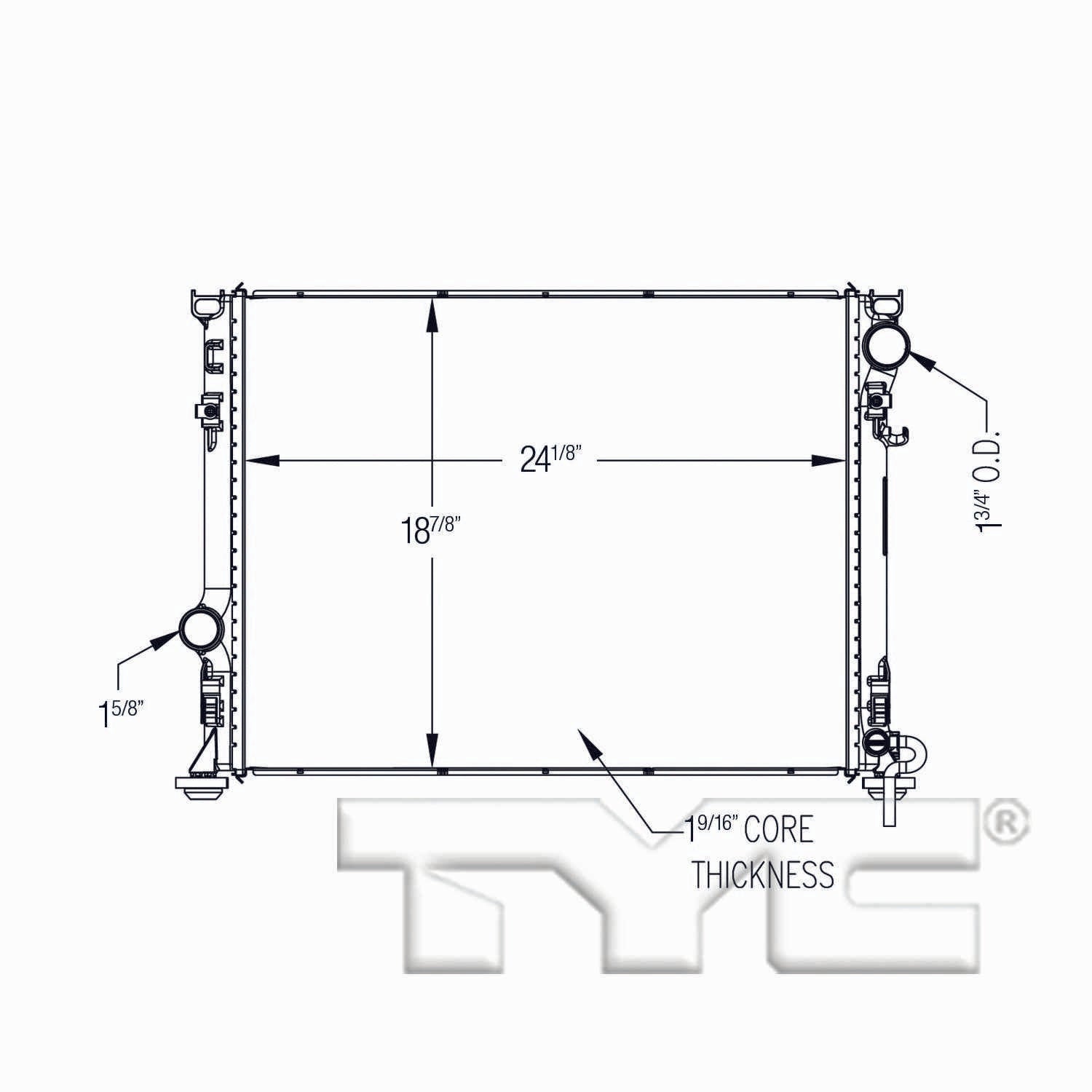 TYC TYC Radiator 13512
