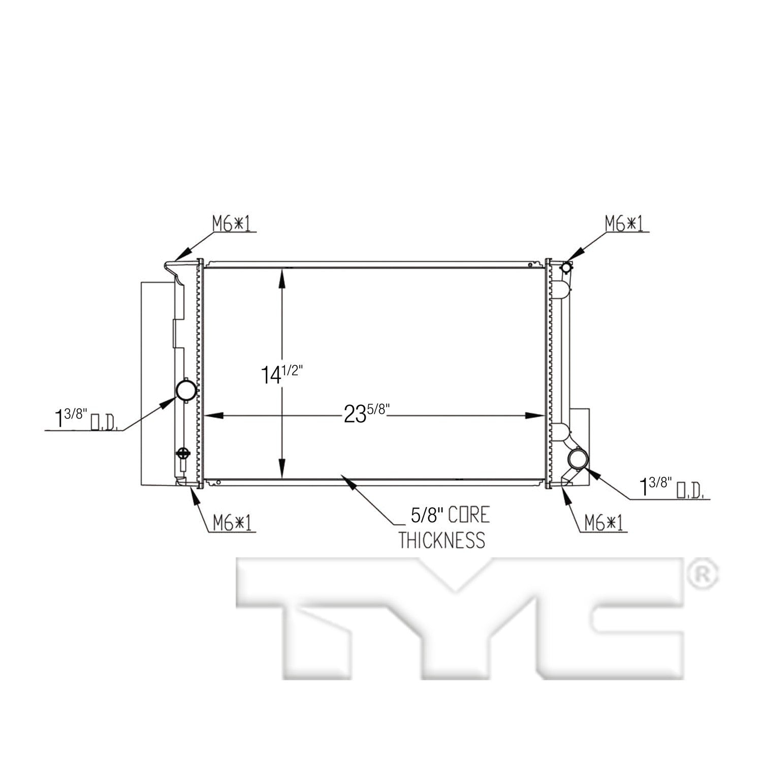 TYC Radiator 13552