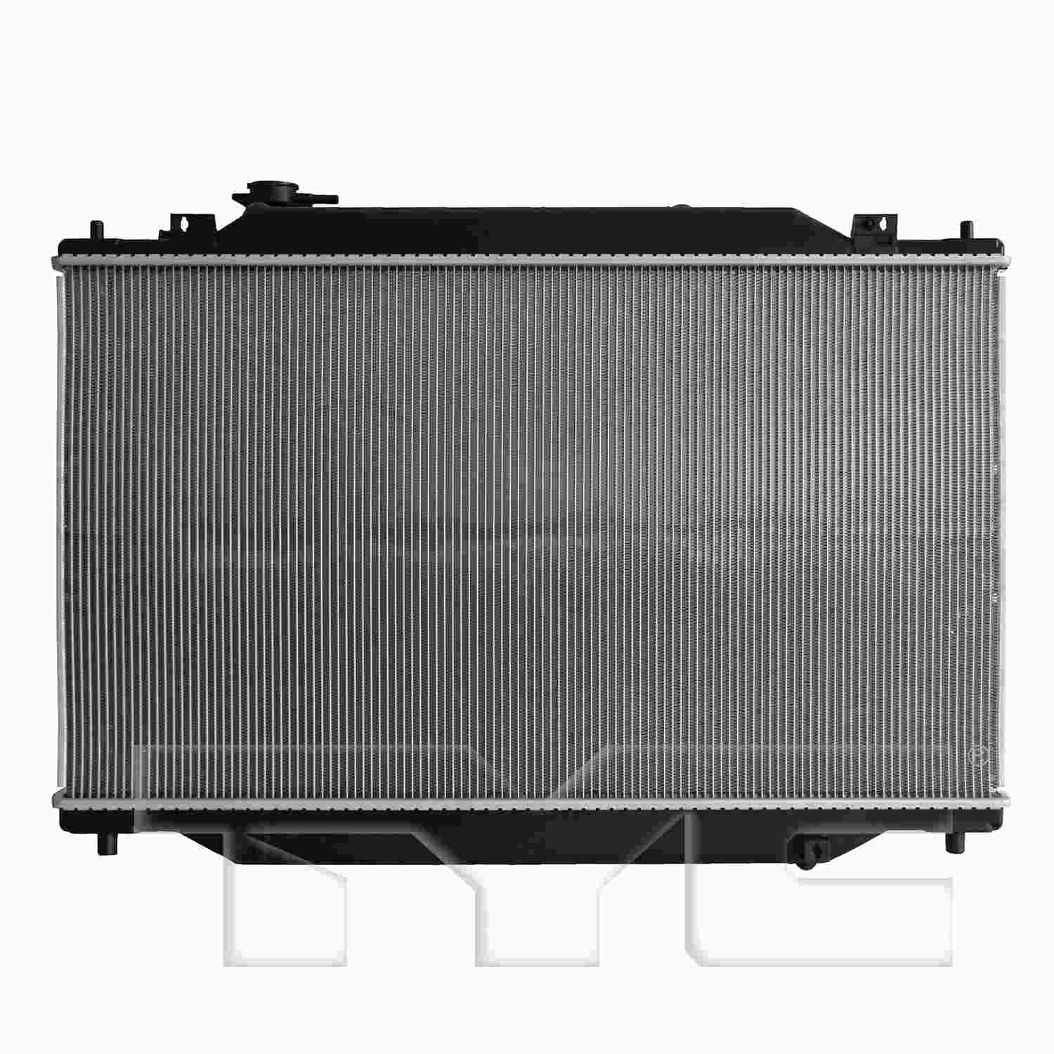 TYC Radiator top view frsport 13659