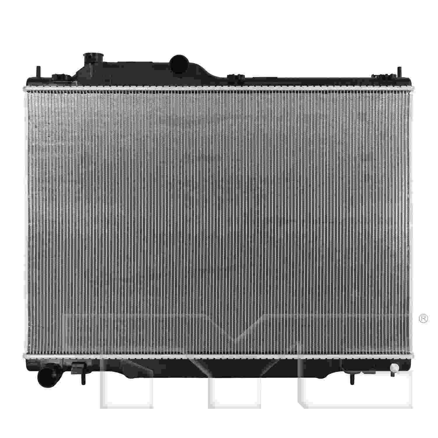 TYC Radiator top view frsport 13824