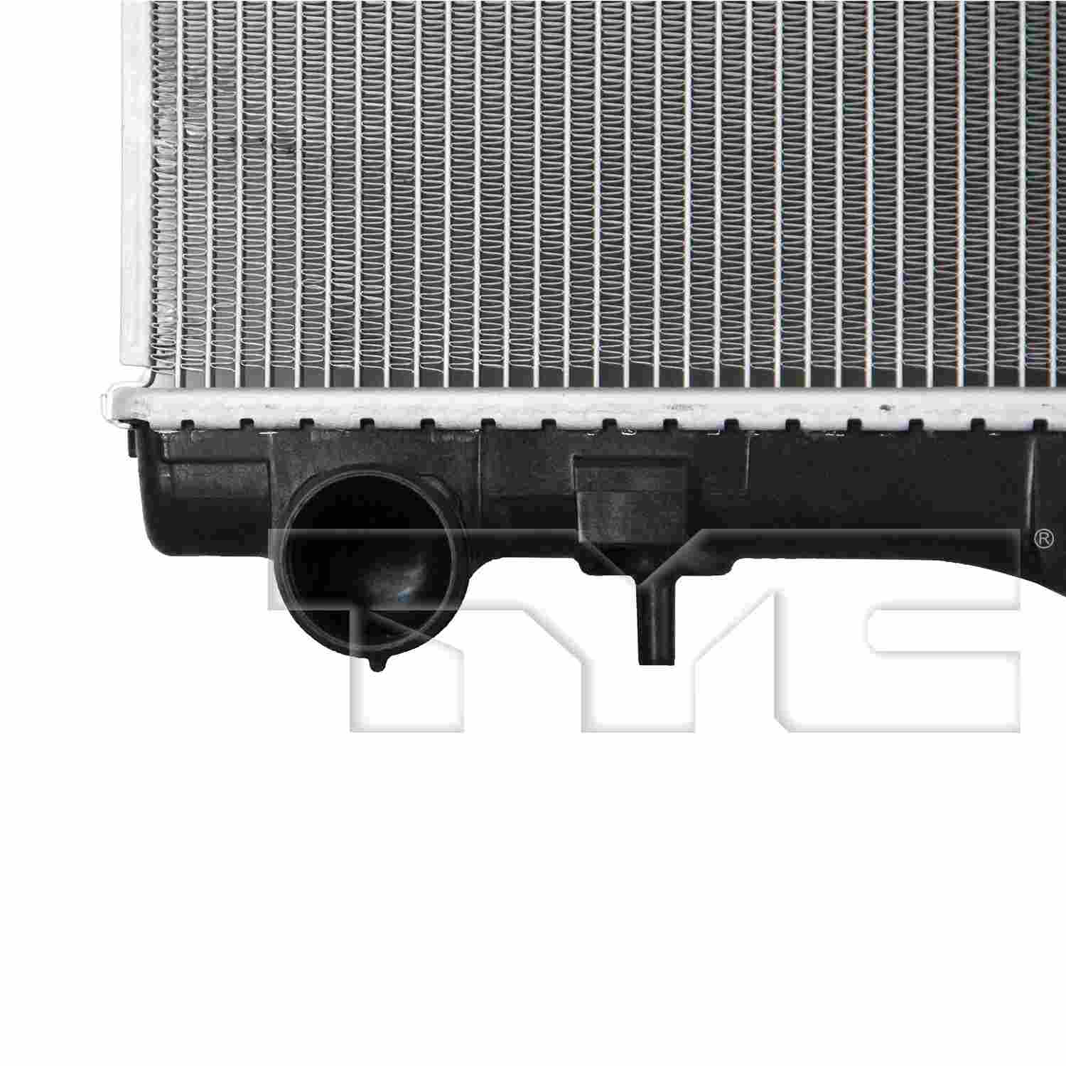 TYC Radiator top view frsport 13824